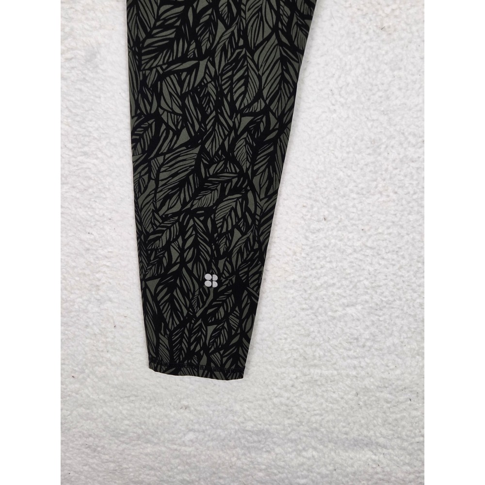Sweaty Betty Power Full Length Leggings Leaf Print 27in Size M Workout Casual - Picture 4 of 9